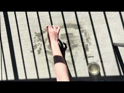 ASMR on Concrete - scrubbing and painting