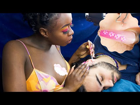 ASMR | SUPER RARE | SLEEPY 👂🏻 PICKING | steaming,cleaning,wiping | Soft Whispers