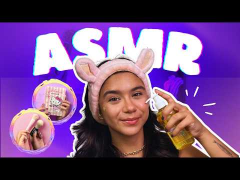 ASMR Cuidando de Você - SkinCare Completo para Relaxar 💆🏻‍♀️