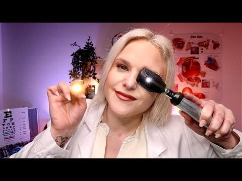 An ASMR Eye Exam: Light & Dark