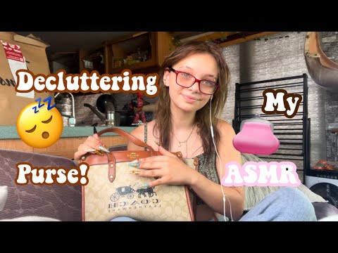 DECLUTTERING MY PURSE ✨ASMR✨