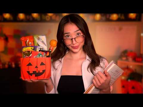 ASMR Teacher Roleplay 📚 Teaching you the History of Halloween 🎃