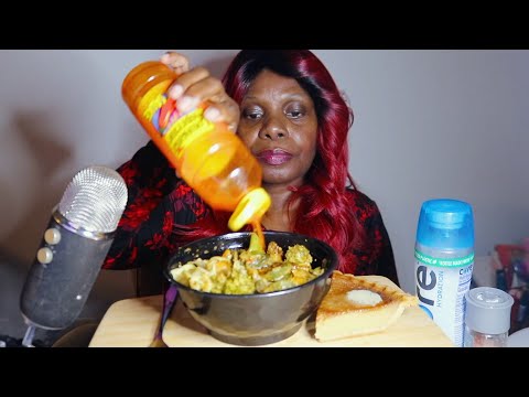 Calming Hot Stew With Sweet Pie Treat ASMR Eating Sounds