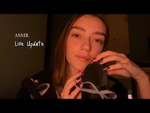 ASMR Let’s Chat! Whisper Ramble | Mic brushing & Scratching with Nail Tapping