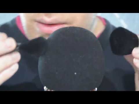 Asmr Trigger Words + Mic Brushing - Layered and Echo (French + English)