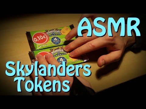 Unboxing  Skylanders Tokens  - No voice [ ASMR ]