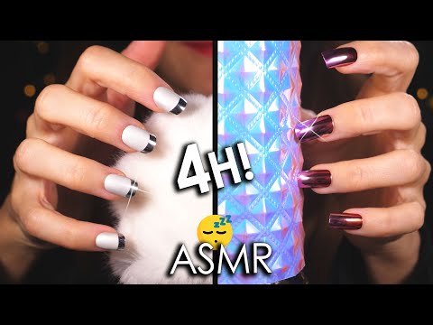 [4h Layered ASMR] Deep Brain Massage & Gentle Tapping To FALL ASLEEP 😴 (No Talking)