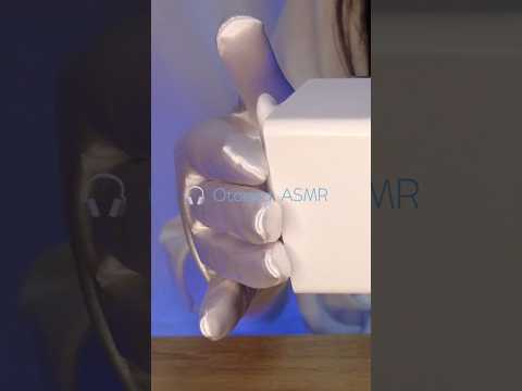 Soft satin gloves, tapping right to left 🌙 #satingloves #gentleasmr #earmassage