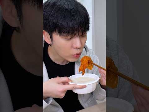 Kimchi with rice MUKBANG🍚 #shorts
