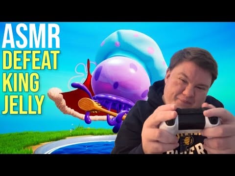 ASMR BATTLE FOR BIKINI BOTTOM: REHYDRATED DEFEAT KING JELLY + CONTROLLER SOUNDS 