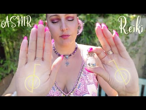 ASMR Reiki Healing with Sage & Cosmic Crystals 💚 Moldavite Combo 👐