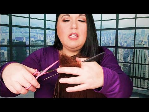 ASMR Spanglish Hairdresser | Haircut, Blow Dry Hair Dryer, Hair Brushing, Whisper | Spanish Accent
