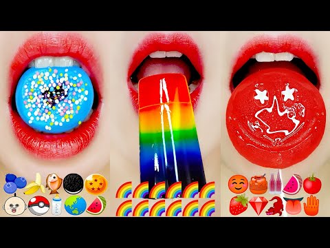 ASMR MUKBANG Emoji Food Challenge 수면유도 이모지 먹방 모음 10 Minute Eating Sounds for Sleep Relaxing