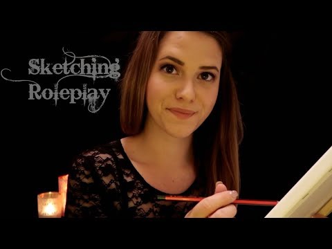 ASMR Ich zeichne dich ♡ sanftes SKETCHING YOU Roleplay in German/Deutsch