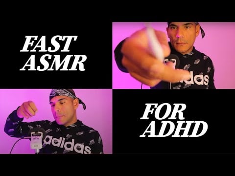 FAST ASMR FOR ADHD 2 ** 1 hour loop for sleep