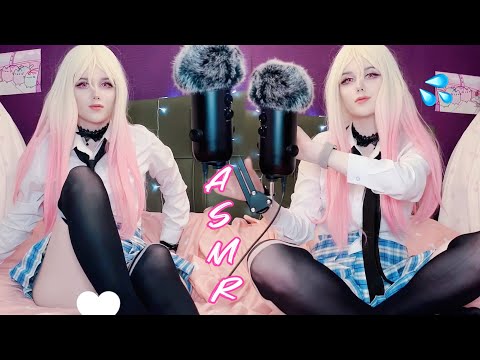 ♡ ASMR Stockings & Cloth Scratching Sounds / Marin Kitagawa Cosplay