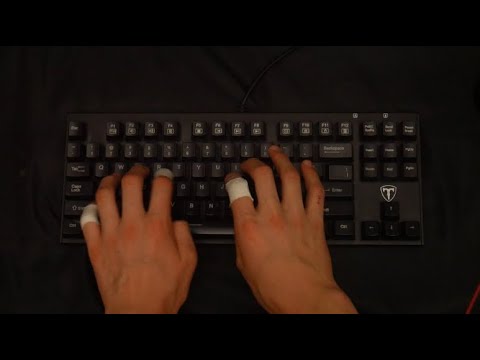 KEYBOARD TYPING ASMR (Blue Switch, Mechanical Keyboard Typing, No Talking)