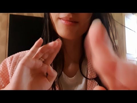 ASMR Hand Movement For Sleep 🌙 hand sound, finger fluttering, palm tapping, rubbing, lofi mic
