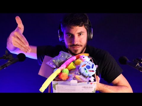 ASMR découverte d'une boite de 50 FIDGETS