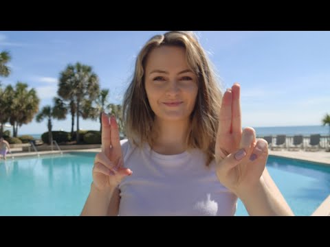 ASMR 1 minute Cranial Nerve Exam at the beach ⛱️