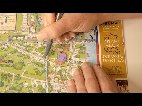ASMR - Map of Historic New Hope Pa and Surrounding Area - Softly Spoken
