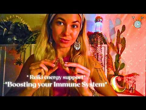 ASMR Reiki for Immune System Boost 🌿 Respiratory Healing + Crystal Cleansing Session ✨