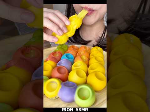 カラフル求肥入りチョコ！MOCHI FILLED CHOCOLATE #asmr #mukbang #咀嚼音#チョコレート#chocolate