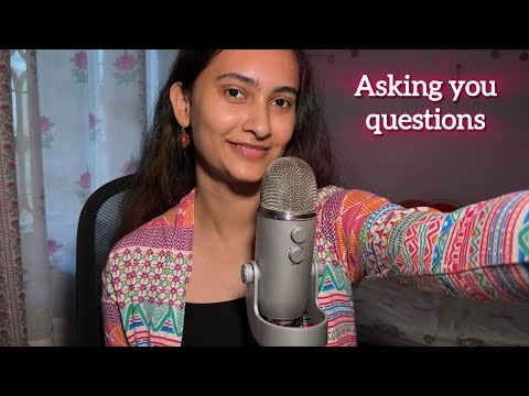 Asmr Get To Know Me (Upclose whispering, keyboard typing, writing sounds) 