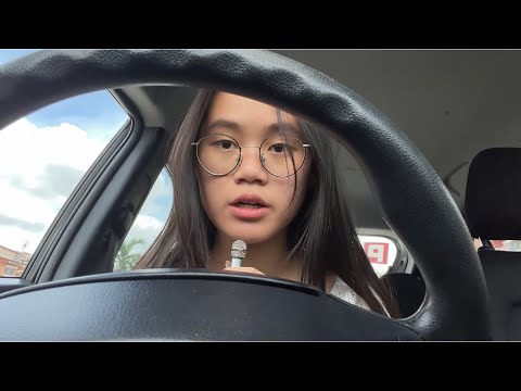 ASMR in my car ( drive with me, public asmr )