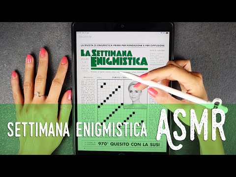 ASMR ita - 📝 SETTIMANA ENIGMISTICA di fine AGOSTO (Whispering)