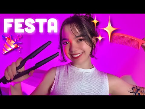 ✨ASMR ROLEPLAY | Arrumando seu cabelo para uma festa✨