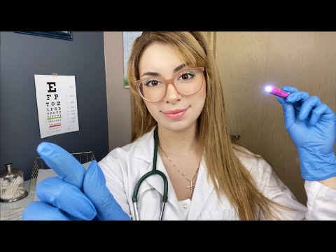 ASMR Detailed FULL BODY Medical Exam Roleplay For Tingle Immunity Eye Exam, Ear Hearing Test, Neuro