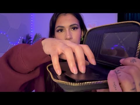 ASMR | what’s in my purse + random taps (lofi) 