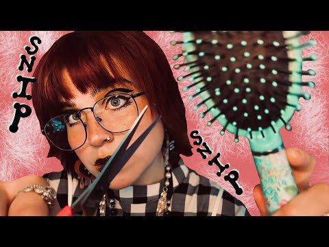 ASMR Haircut in a Southern Salon✂️Relaxing Snips and Gentle Soft Speaking 