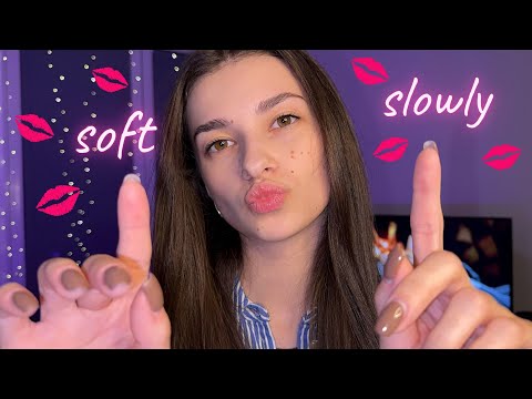 Asmr🎙️ Kiss painting Mouth sounds💋🤭 and Visuals💤