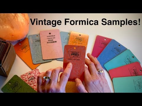 Let’s Look at Vintage Formica Countertop Samples! ~ Soft Spoken Normal Female Voice No Frills ASMR