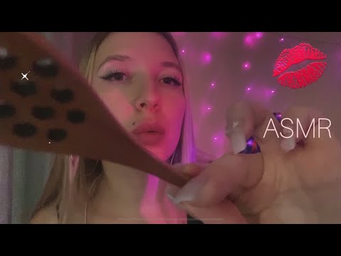 АСМР липкие звуки рук и рта для тебя / трубочка, ложечка, кисточки с визуалками 💕 вроде быстрый 🤔