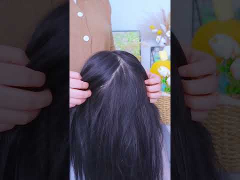 hair care asmr and hair play