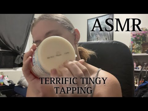 ASMR terrific tingly tapping sounds (icing container and monster can!!)