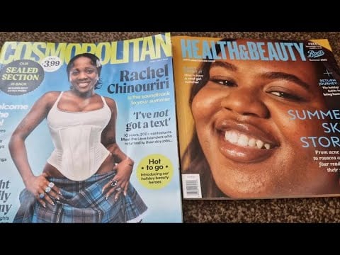 ASMR Whispering & Tracing whilst looking through magazines   #asmr