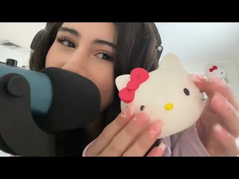 Hello Kitty Rice Crackers #asmr #mukbang #sanrio