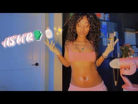 ASMR 15 Minutes Belly Massage with Baby Oil Gel ✨