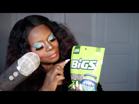 VLASIC DILL PICKLE BIG SUNFLOWER SEEDS ASMR EATING SOUNDS