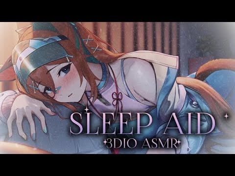 【3DIO ASMR】Rainy Day Sleep Aid (Heartbeats, Light Rain, Whispers,Ear Blowing)