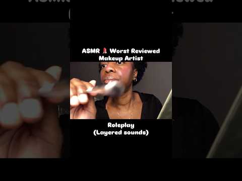 ASMR Worst Reviewed Makeup Artist Snippet Roleplay  #visualtingle