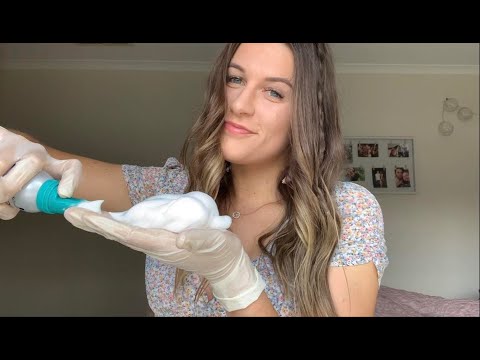 ASMR - Latex Gloves and Shaving Cream (so relaxing!)