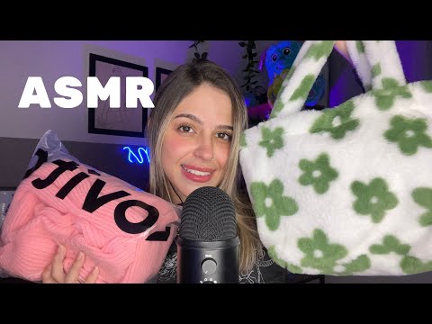 ASMR MOSTRANDO RECEBIDOS DE ROUPA E BOLSA DA LOVITO