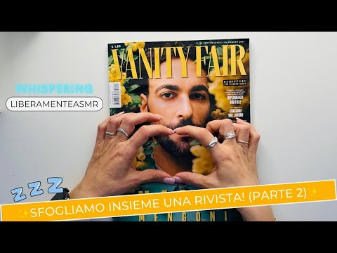 Asmr ita Whispering ✨Sfogliamo insieme una rivista! ✨(parte seconda) #papersounds