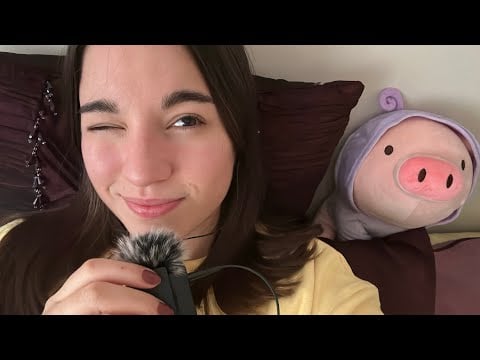 ASMR desde mi cama 💓 SUSURROS CERQUITA DEL MICRO para dormir | life update