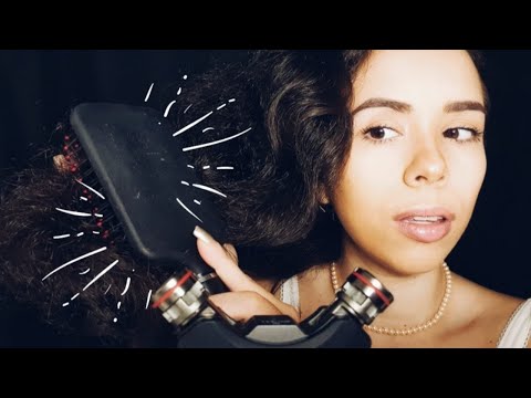 ASMR *EXPLORANDO GATILHOS COM UMA ESCOVA DE CABELO NO TASCAM* (Binaural PTBR)